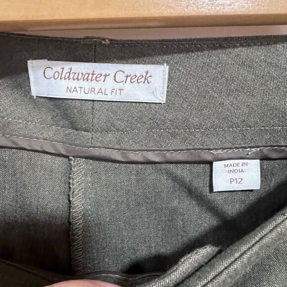 Coldwater Creek Natural Fit Army Green Pants Women's Size 12P - Picture 6 of 6